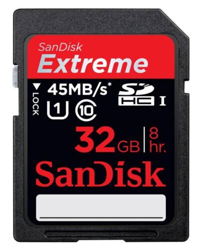 Carte mémoire sandisk extrême 45 mb/s 1 32gb