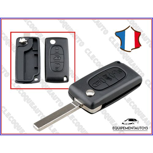 Coque Clip Clé 3 Boutons Ce0523 Pr Peugeot Partner Exper Citroen Berlingo Jumpy