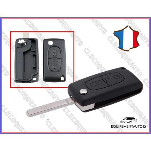 Jongo - Coque de Clé avec Lame Compatible avec Citroen C4 C5 et C6 Jongo - Coque de Clé avec Lame Compatible avec Citroen C4 C5 et C6