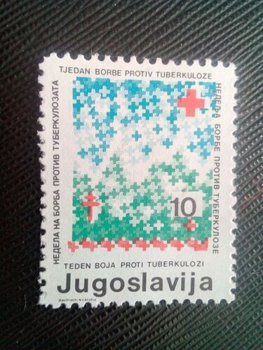Timbre Yougoslavie Y T B 115 Croix Rouge (Semaine Contre La Tuberculose) 1986 ( 130607 )