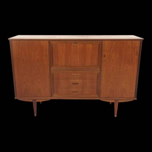 Enfilade Scandinave En Teck Sude 1960 Bois