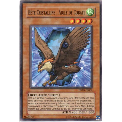 Carte Yu-Gi-Oh! - Bête Cristalline : Aigle De Cobalt - Fotb-Fr006
