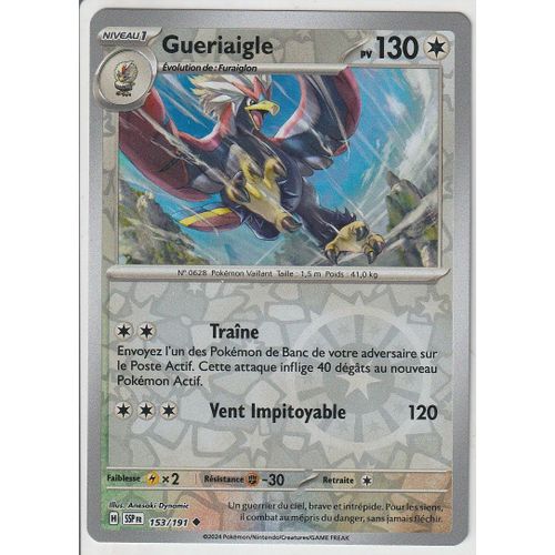 Carte Pokémon - Gueriaigle - 153/191 - Reverse - Ev8 Etincelles Déferlantes
