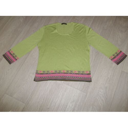 Pull Chassagnard Vert Amande Rose Violet Kaki Taille 40/42 Tbe
