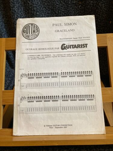 Paul Simon Graceland Partition Guitare Tablature Coll. Guitare Connection