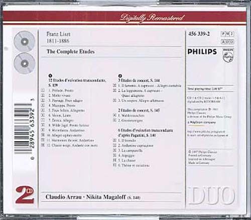 Etudes D'éxécution Transcendante, Autresd Études Et Pièces