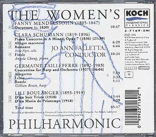 Fanny Mendelssohn, Clara Schumann, Germaine Tailleferre & Nadia Boulanger Solistes