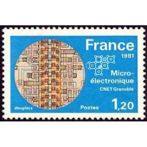 Timbre France 1981 Neuf- La Micro-Électronique Du C N E T - 1.20 Yt 2126