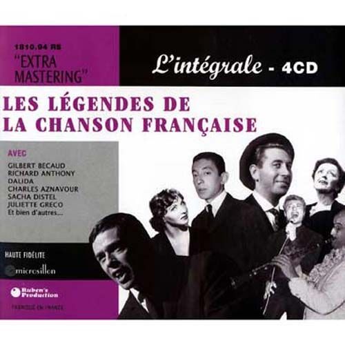 Les Légendes De La Chanson Française - L'intégrale 4cd