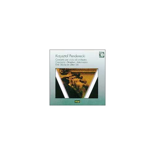 Concerto Pour Violon Alto Et Orchestre, Capriccio Pour Hautbois Et 11 Cordes, Couplets Pour Soprano, Voix Mixte Et Dis Instruments, Intermezzo Pour 24 Cordes, Trois Pièces Pour Cordes