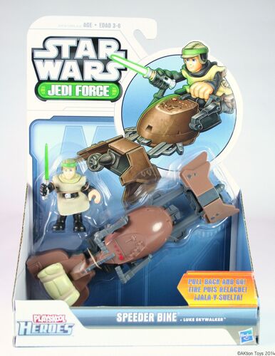 Playskool Heroes - Star Wars - Barc Speeder Bike D'anakin Skywalker - Figurine Et Véhicule