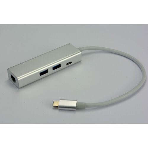 Hub USB Type C vers 2 ports USB 3.0, port Ethernet10/100/1000 et Power Delivery