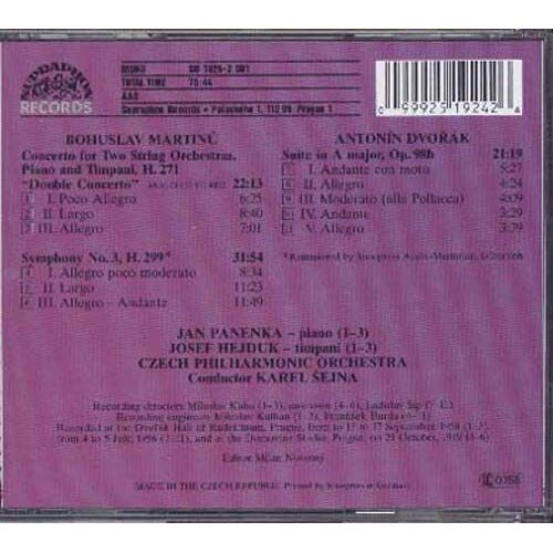Double Conc., Symphonie No. 3 Philh. Tchèque