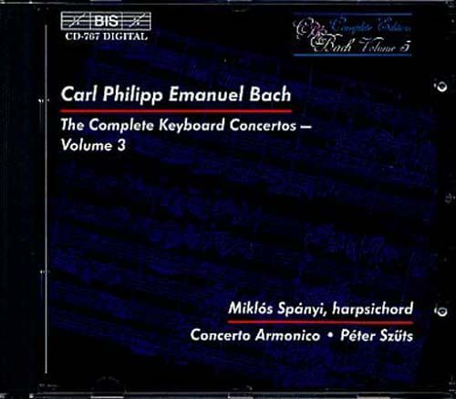 Concertos Pour Clavecin Vol. 3 Spanyi, Clavecin