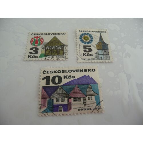 3 Timbres Tchécoslovaquie
