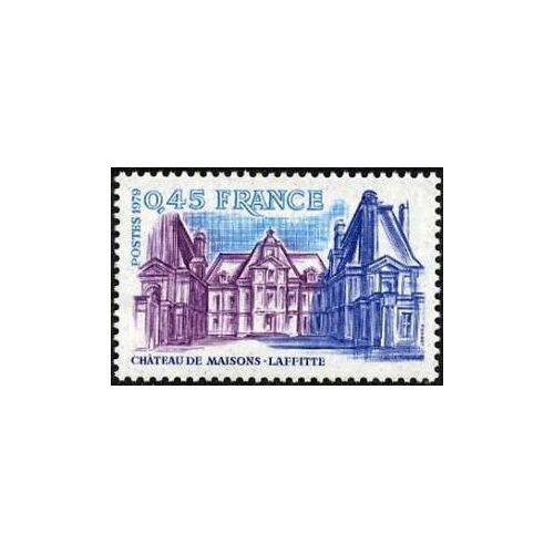 Timbre France 1979 Neuf- Château De Maisons-Laffitte - 0.45 Yt 2064