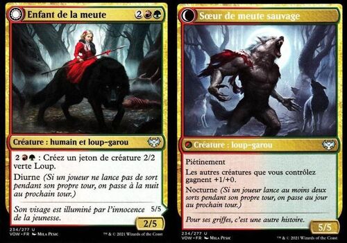 Enfant De La Meute / Soeur De Meute Sauvage - Magic - Innistrad : Noce Écarlate - U - 234/277