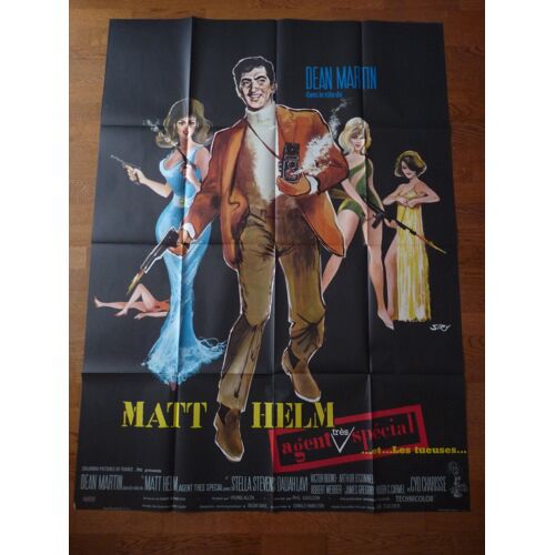 Matt Hem Agent Très Spécial Et Les Tueuses De Phil Karlson Avec Dean Martin, Stella Stevens - Affiche Originale De Film Format 120 X 160 Cm