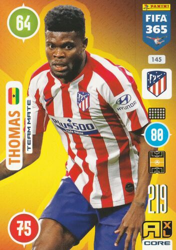 N° 145 - Carte Panini Foot - Adrenalyn Xl - Fifa 365 - 2021 - Thomas - Atletico Madrid