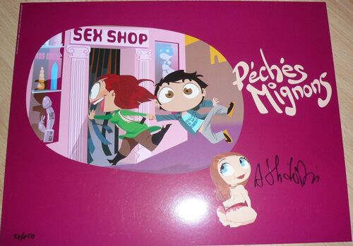 Arthur De Pins - Péchés Mignons - Sex Shop - Signee  - Affiche / Poster Envoi En Tube