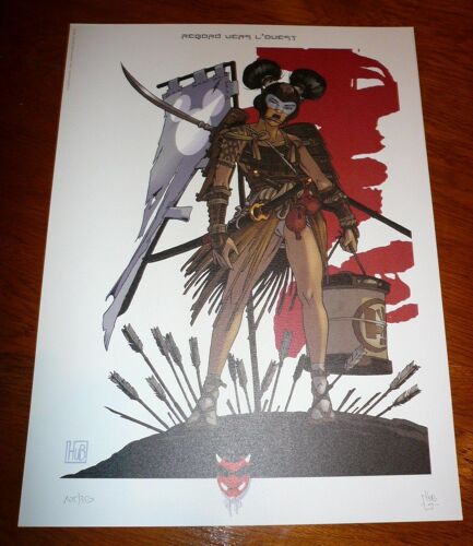 Hub - Regard Vers L'ouest N°/S 350ex - Affiche / Poster Envoi En Tube