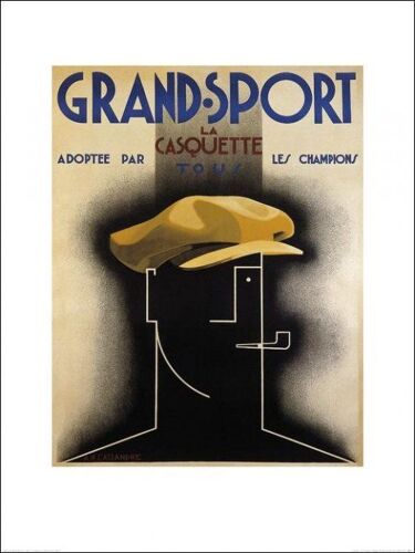 Grand Sport - La Casquette - Affiche / Art Print Sur Papier Épais/  Envoi En Tube