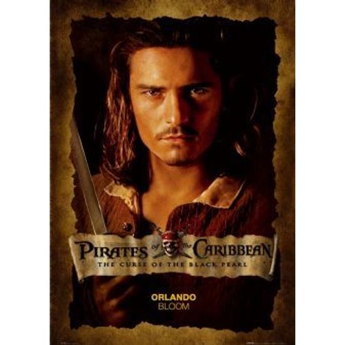 Pirates Des Caraibes - Orlando Bloom Close Up - Affiche / Poster Envoi En Tube