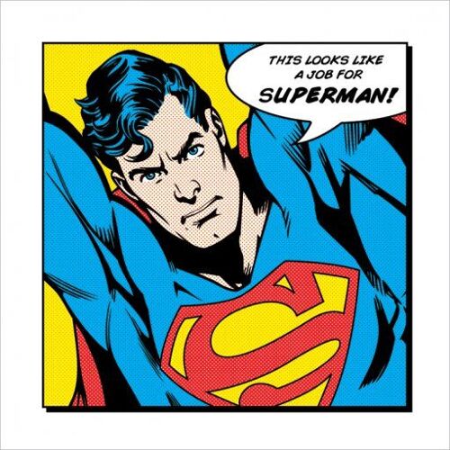 Superman -  - Affiche / Art Print Sur Papier Épais/  Envoi En Tube