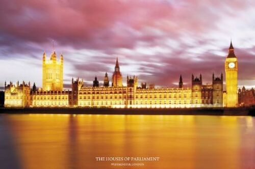 Londres - Houses Of Paliament - Affiche / Poster Envoi En Tube