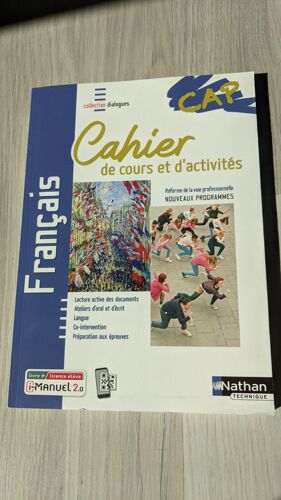 Français Cap Cahier De Cours Et D'activités    Livre + Licence Élève