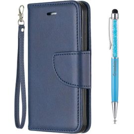 Coque Pour Iphone 6s / Iphone 6 (4,7 Pouces), Bookstyle Flip Cover Tui De Protection Housse En Pu Cuir Portefeuille Avec Tpu Silicone Souple [Fente De Carte] [Fermeture Magntique] (Bleu)