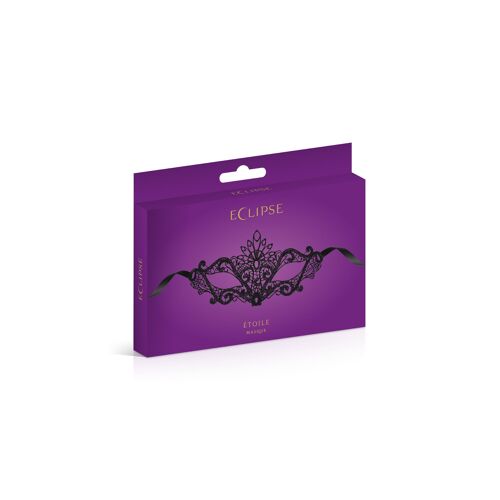 Etoile Masque En Guipure Noire Noir