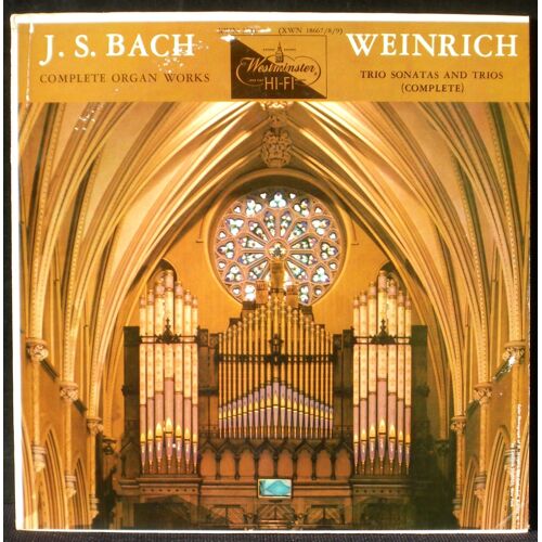 Bach Carl Weinrich Vol Vii / Vol 7 / 1 Westminster Xwn 18667 Lp Nm & Cv Ex