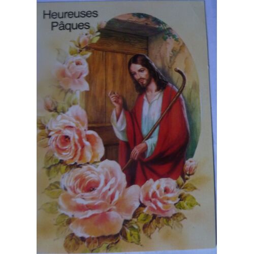 Carte "Heureuses Pâques" Esp Paris