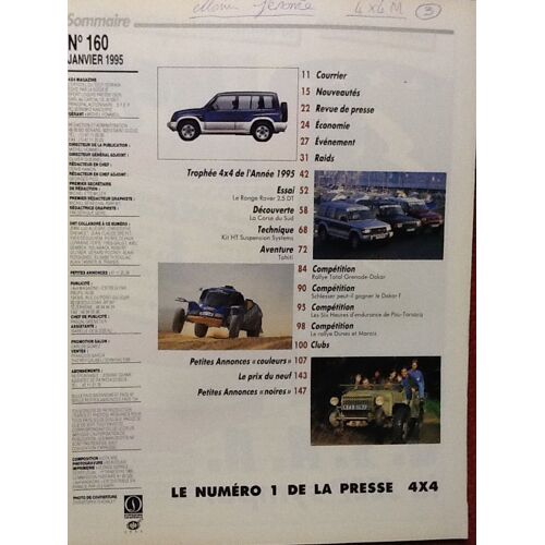 4x4 Magazine  N° 160 : Discovery 2, Le 4x4 De L'année, Découverte De La Corse