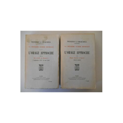 L'orage Approche Les Deux Tomes Complets / S. Churchill, Winston / Réf26360
