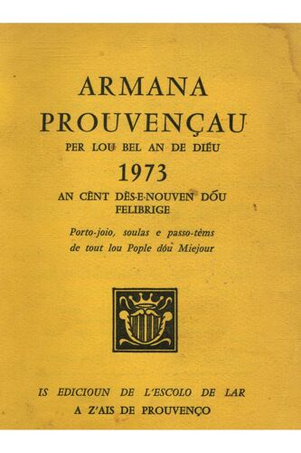 Armana Prouvençau 1973 / En Provençal / Réf26253