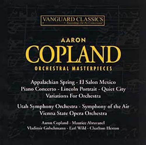 Apalachian Spring, El Salon Mexico, Concerto Pour Piano Et Orchestre, Fanfare For The Common Man, Lincoln Portrait, Quiet City, An Outdoor Overture, Our Town Suite, Variations Pour Orchestre
