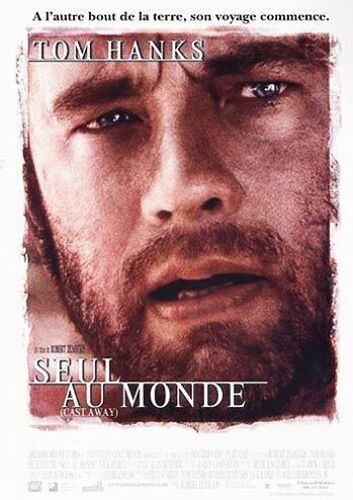 Seul Au Monde - Tom Hanks - Affiche Cinema Originale
