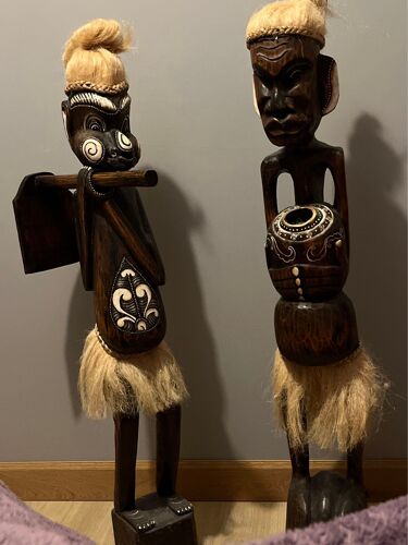 Couple De Statues Africaines