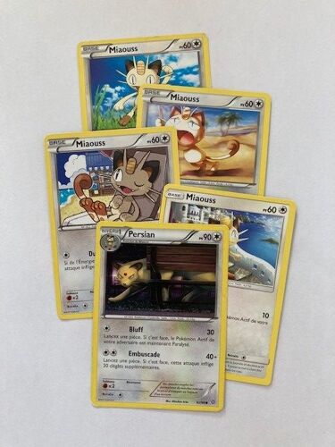 (1080) 4x Miaouss + Persian (Pokemon)