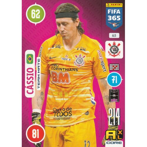 N° 65 - Carte Panini Foot - Adrenalyn Xl - Fifa 365 - 2021 - Cassio - Corinthians