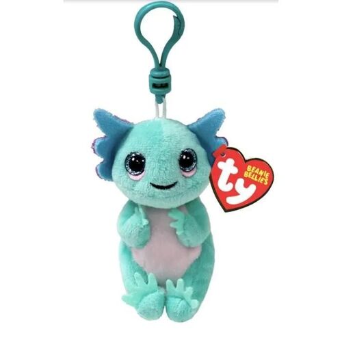 Porte-clés peluche - TY - TY43121 - Beanie bellies clip - Alex l axolotl - Mixte - 15 cm