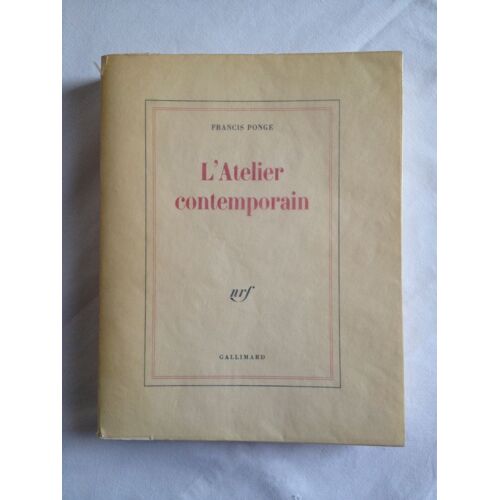 L'atelier Contemporain De Francis Ponge