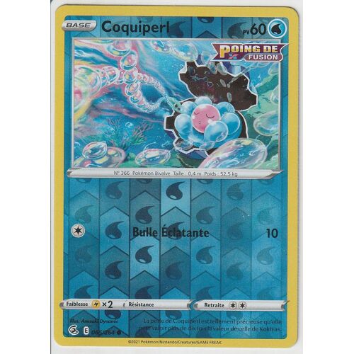 Carte Pokemon - Coquiperl - 065/264 - Reverse - Épée Et Bouclier 8 - Poing De Fusion - V.F