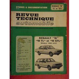 Revue Technique Automobile Rta Renault 18 R18 Tl Et Gtl 3843 