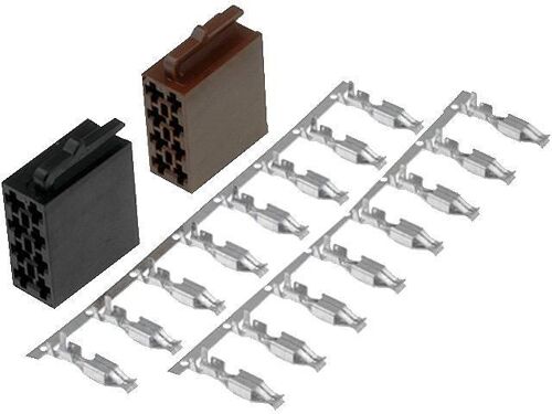 2x Fiches Nues Iso Male 16pin Avec Broches