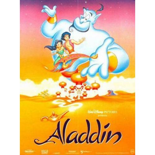 Aladdin /Disney Walt - Véritable Affiche De Cinéma Roulée - Format 40x60 Cm - De Ron Clements, John Musker Avec Les Voix De Scott Weinger, Jonathan Freeman, Linda Larkin, Frank Welker - 1992