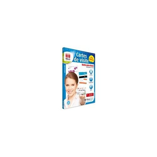 Cartes de visite Bords extra-lisses 100 cartes 9 x 5 cm