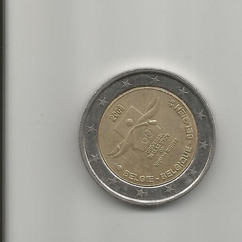 2 Euro  Commemorative  Belgique  2008 